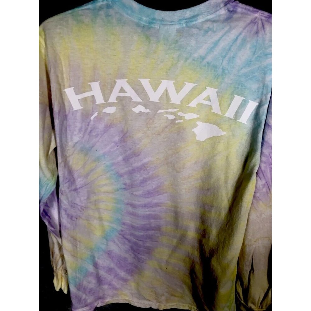 Tie Dye Pastel Colors Hawaiian T-Shirt Unisex Adult Size Small Color Tone Tag - Picture 11 of 11